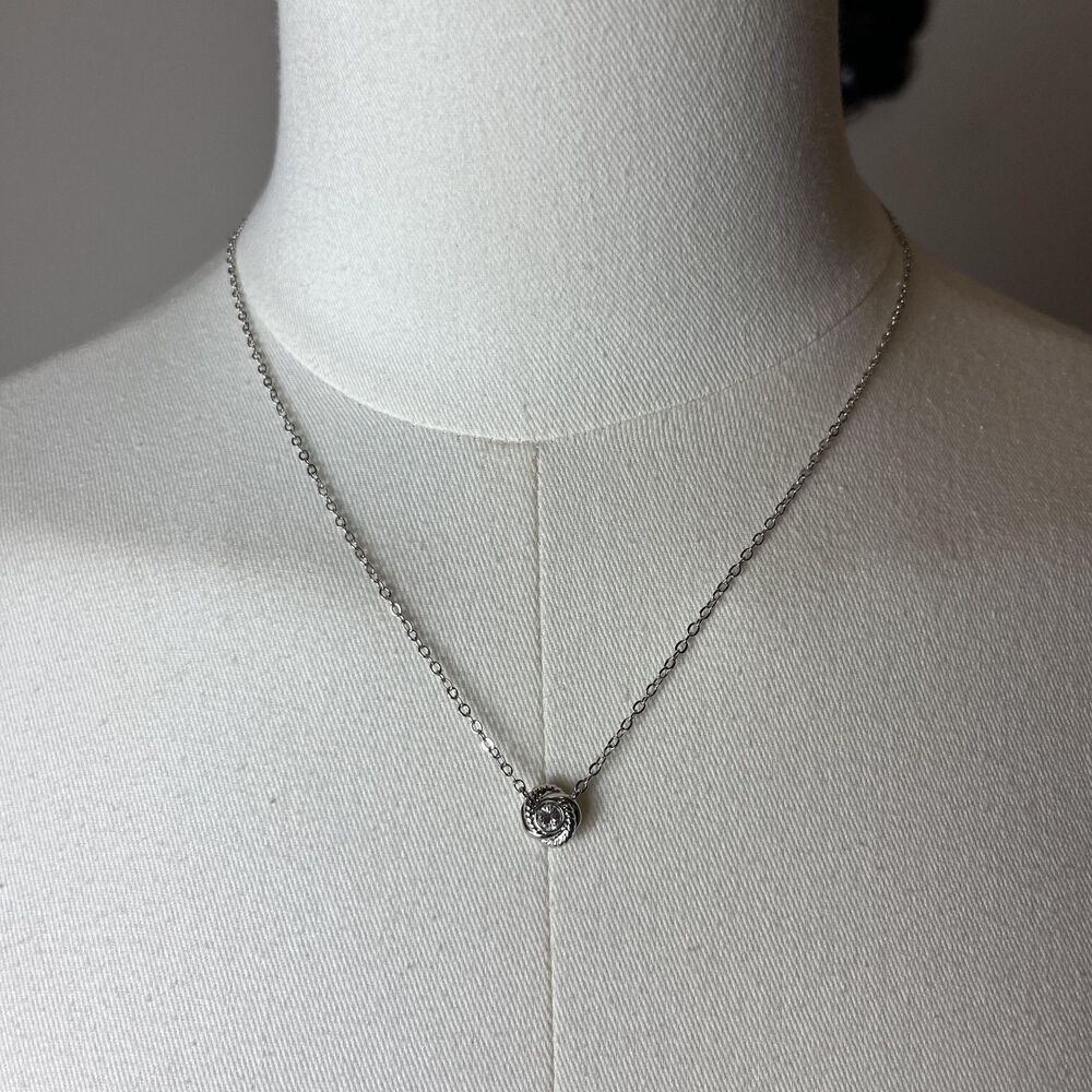 Kate Spade New York Infinity & Beyond Pendant Necklace Silver Women Jewelry